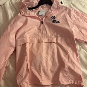 Champion Light Pink Ole Miss Windbreaker